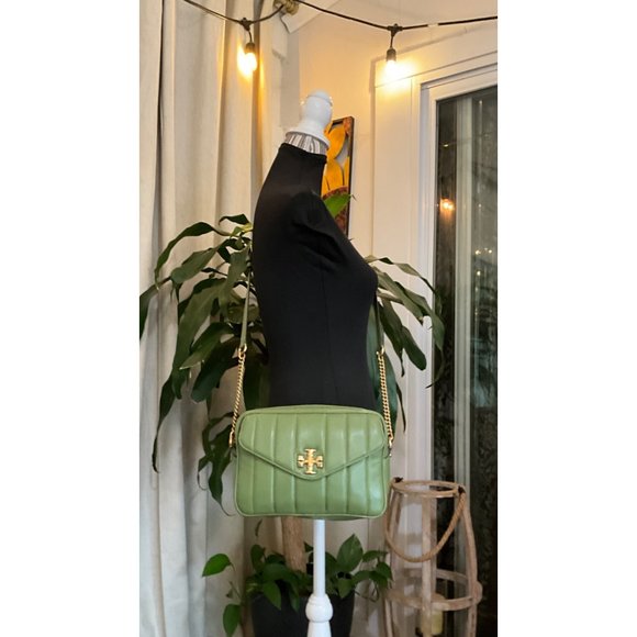 ♦️♦️ AUTHENTIC TORY BURCH GREEN QUILTED KIRA/WILMA HANDBAG ♦️♦️ - Picture 14 of 16